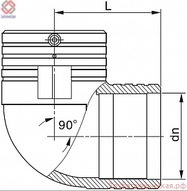 Угол 90°(отвод 90°) электросварной PE100 SDR 11